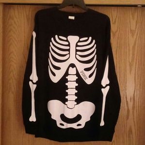 SOLD!!!!! VS Pink Skeleton Varsity Tee